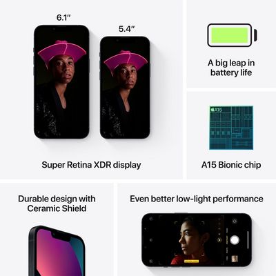 Apple iPhone 13 128GB Midnight (mlpf3cn/a)