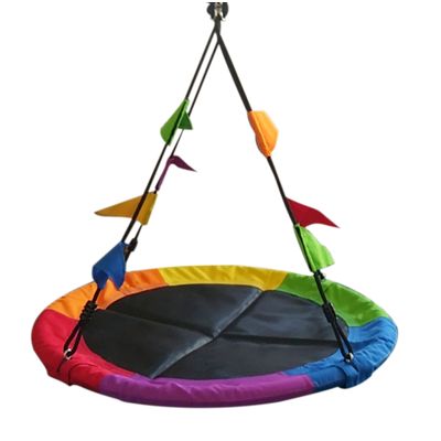 2Kids Toys Houpačka Čapí hnízdo s vlajkami barevné