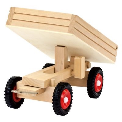 Bino Traktor s gumovými koly a vlečkou ABC