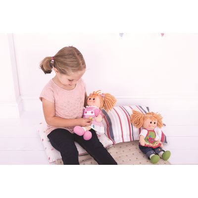 Bigjigs Toys Látková panenka Poppy 28 cm