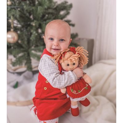 Bigjigs Toys Tyrkysové šaty se svetrem pro panenku 38 cm