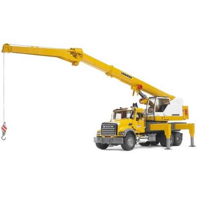 Bruder Nákladní auto MACK Granit  jeřáb LIEBHERR