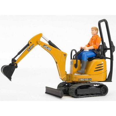 Bruder BWORLD Mikrobagr JCB s figurkou