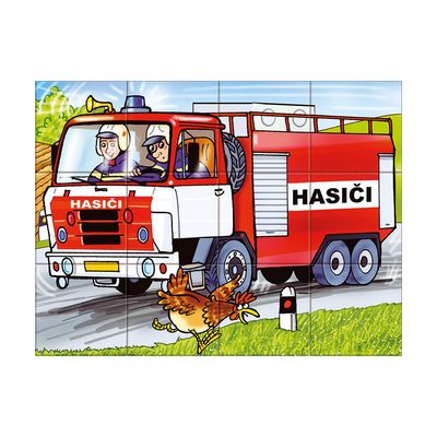 Dino Dřevěné kostky Mašinka