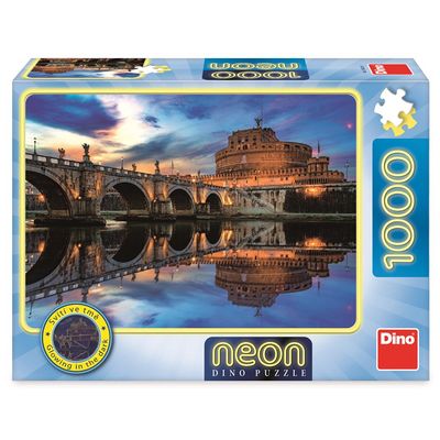 Dino Puzzle neonové Andělský hrad 1000 dílků