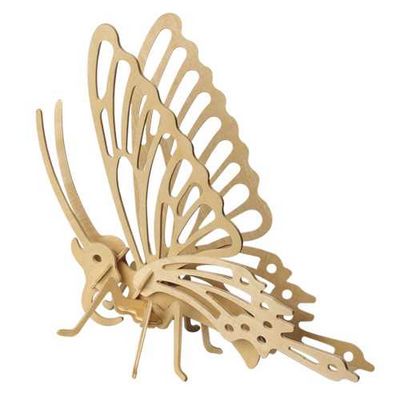 Woodcraft Dřevěné 3D puzzle Motýl