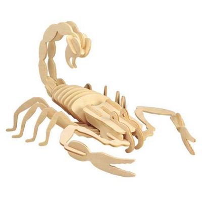 Woodcraft Dřevěné 3D puzzle Štír