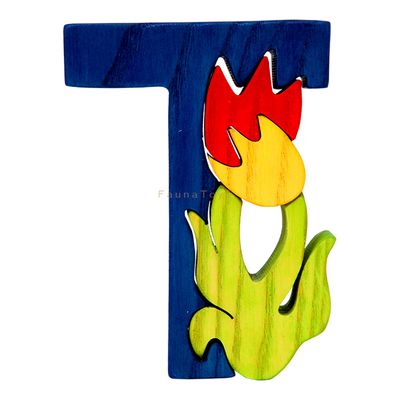 Fauna Abeceda písmenko T tulipán