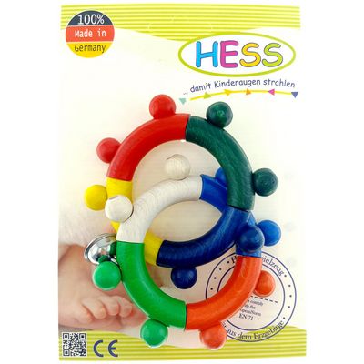 Hess Chrastítko dva kroužky barevné