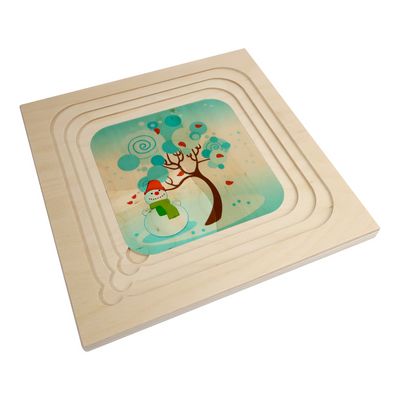 Hess Dřevěné puzzle roční období