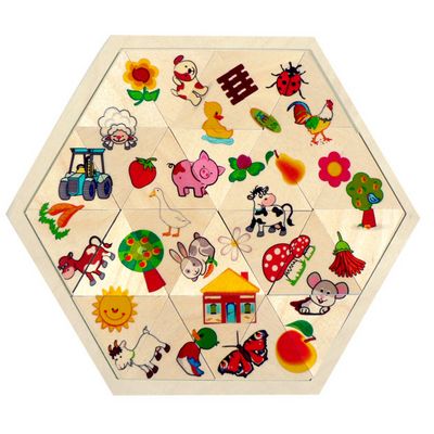 Hess Puzzle mozaika Farma 24 dílků