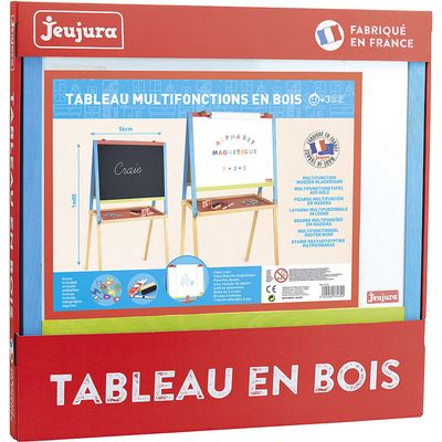 Jeujura Dřevěná multiaktivní tabule 56x43 cm s příslušenstvím