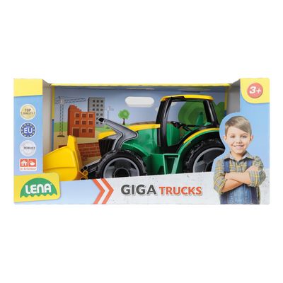 Lena Traktor se lžící zeleno žlutý