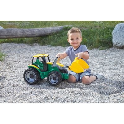 Lena Traktor se lžící zeleno žlutý