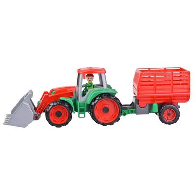 Lena Truxx Traktor s vlekem na seno, ozdobný karton