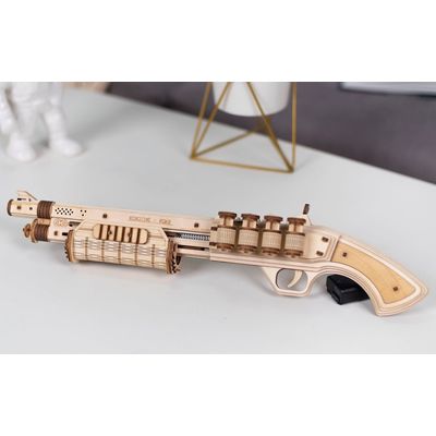 RoboTime 3D dřevěná mechanická skládačka Brokovnice Terminátor