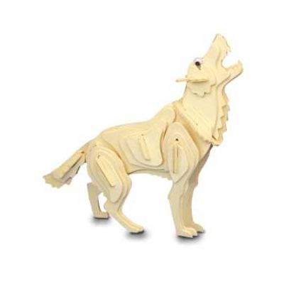 Woodcraft Dřevěné 3D puzzle vlk