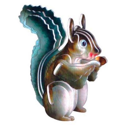 Woodcraft Dřevěné 3D puzzle Veverka barevná