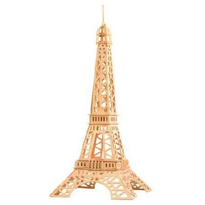 Woodcraft Dřevěné 3D puzzle slavné budovy Eiffelova věž