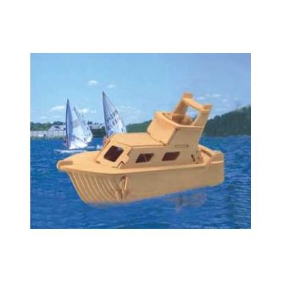 Woodcraft Dřevěné 3D puzzle jachta