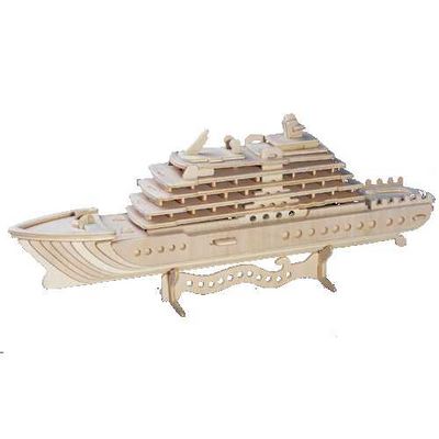 Woodcraft Dřevěné 3D puzzle Luxusní jachta