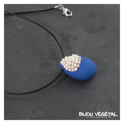 Živé šperky - Náhrdelník Slza midrý s trvalými bílými květy