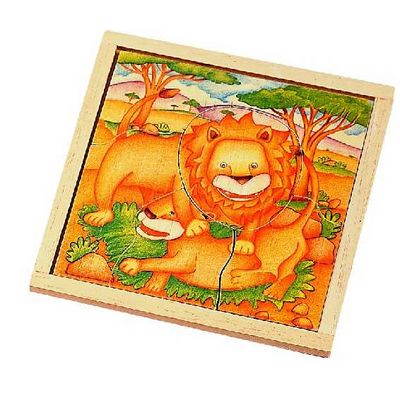 Voila Dřevěné puzzle LEV