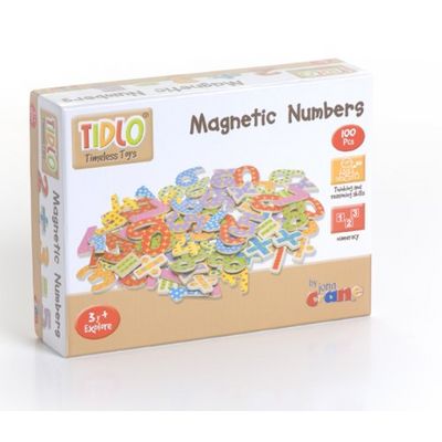 Tidlo Dřevěné magnetické číslice 100ks