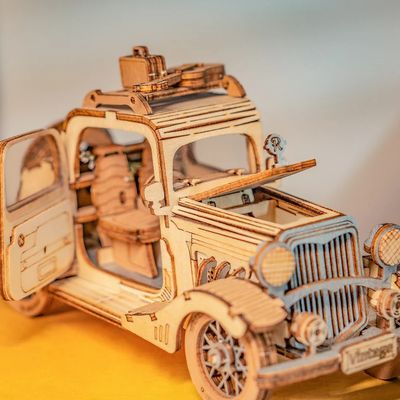 RoboTime 3D dřevěná skládačka Veterán kupé