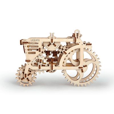 Ugears 3D dřevěné mechanické puzzle Traktor
