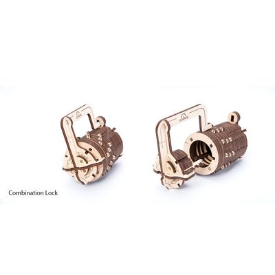 Ugears 3D dřevěné mechanické puzzle Zámek