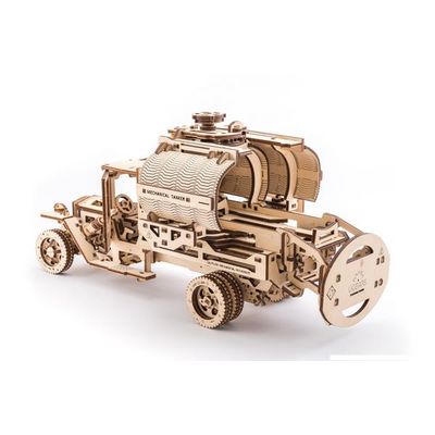 Ugears 3D dřevěné mechanické puzzle UGM-11 Náklaďák s cisternou