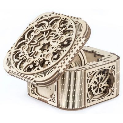 Ugears 3D dřevěné mechanické puzzle Šperkovnice