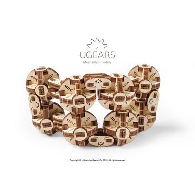 Ugears 3D dřevěné mechanické puzzle Kostka Flexi