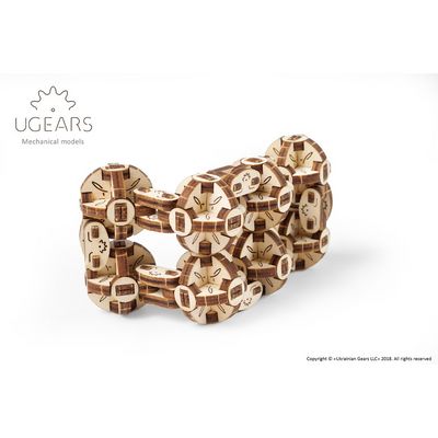 Ugears 3D dřevěné mechanické puzzle Kostka Flexi