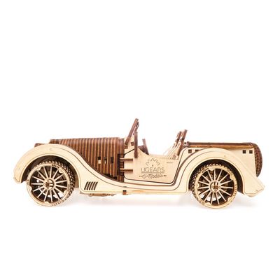Ugears 3D dřevěné mechanické puzzle VM-01 Auto (roadster)