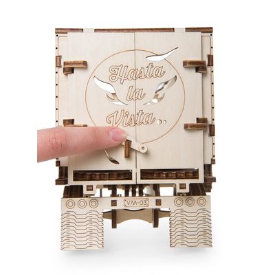 Ugears 3D dřevěné mechanické puzzle Návěs pro tahač Heavy Boy