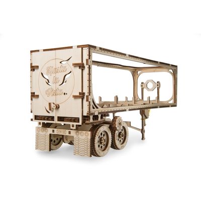 Ugears 3D dřevěné mechanické puzzle Návěs pro tahač Heavy Boy