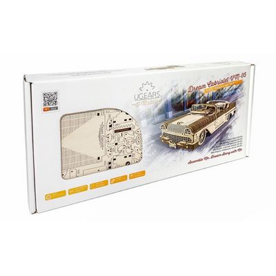 Ugears 3D dřevěné mechanické puzzle VM-05 Kabriolet snů