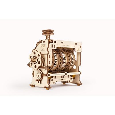 Ugears 3D dřevěné mechanické puzzle STEM klikací počítadlo