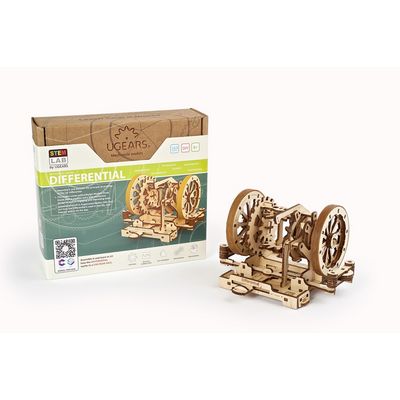 Ugears 3D dřevěné mechanické puzzle STEM výukový diferenciál