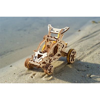 Ugears 3D dřevěné mechanické puzzle Mini bugina