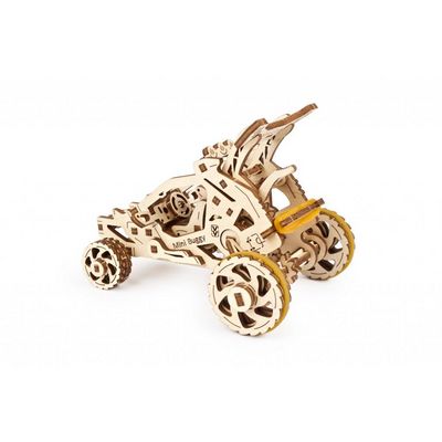 Ugears 3D dřevěné mechanické puzzle Mini bugina