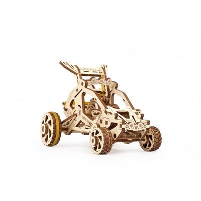 Ugears 3D dřevěné mechanické puzzle Mini bugina