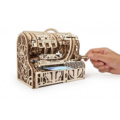 Ugears 3D dřevěné mechanické puzzle Pokladna