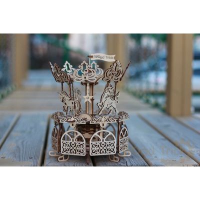 Wood Trick 3D mechanické puzzle - Kolotoč