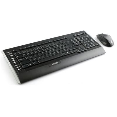 A4Tech set klávesnice a myši 9300F, bezdrátový, CZ/US