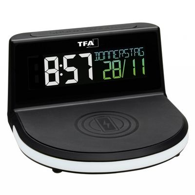 TFA Digitální budík s možností bezdrátového nabíjení CHARGE-IT WIRELESS