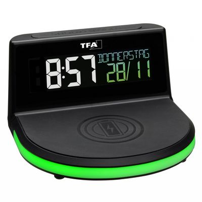 TFA Digitální budík s možností bezdrátového nabíjení CHARGE-IT WIRELESS