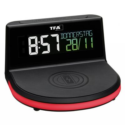TFA Digitální budík s možností bezdrátového nabíjení CHARGE-IT WIRELESS